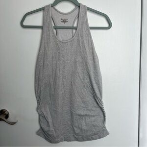 Athleta Light Gray Racerback Tank Top